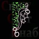 Световое панно "Зимняя сказка" зеленый