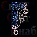 Световое панно "Зимняя сказка" синий