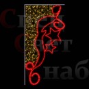 Консоль световая уличная "Зимняя сказка" золотистая