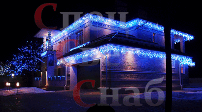 Гирлянда Бахрома уличная для фасада