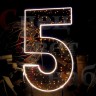 Светодиодная фигура "Цифра 5"